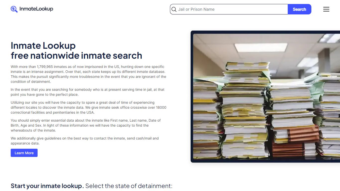 Inmate Search & Inmate Lookup - Jails, Prisons & Correctional facilities